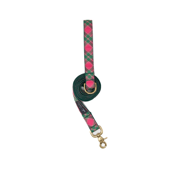 6 ft Leash - Yuletide Check
