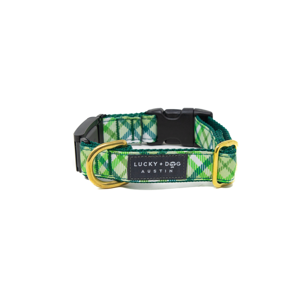 Fi Collar Band - St. Patty Tartan  Fi Collar Band - St. Patty Tartan