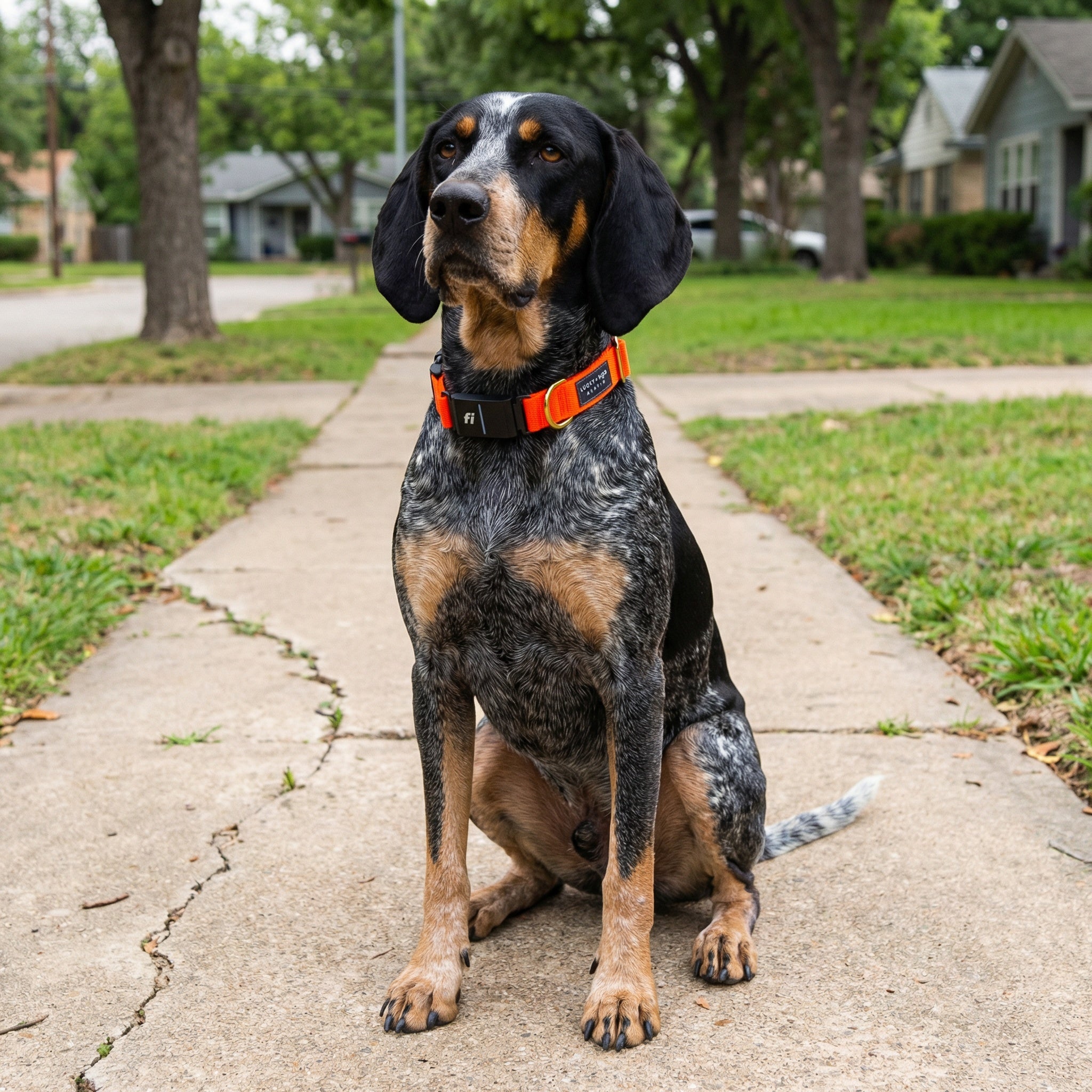 Fi Collar Band - Neon Orange – LUCKY + DOG AUSTIN